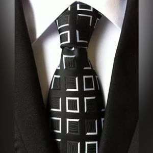 Jacquard neck ties accessories daily wear men brand new boutique quality wedding
